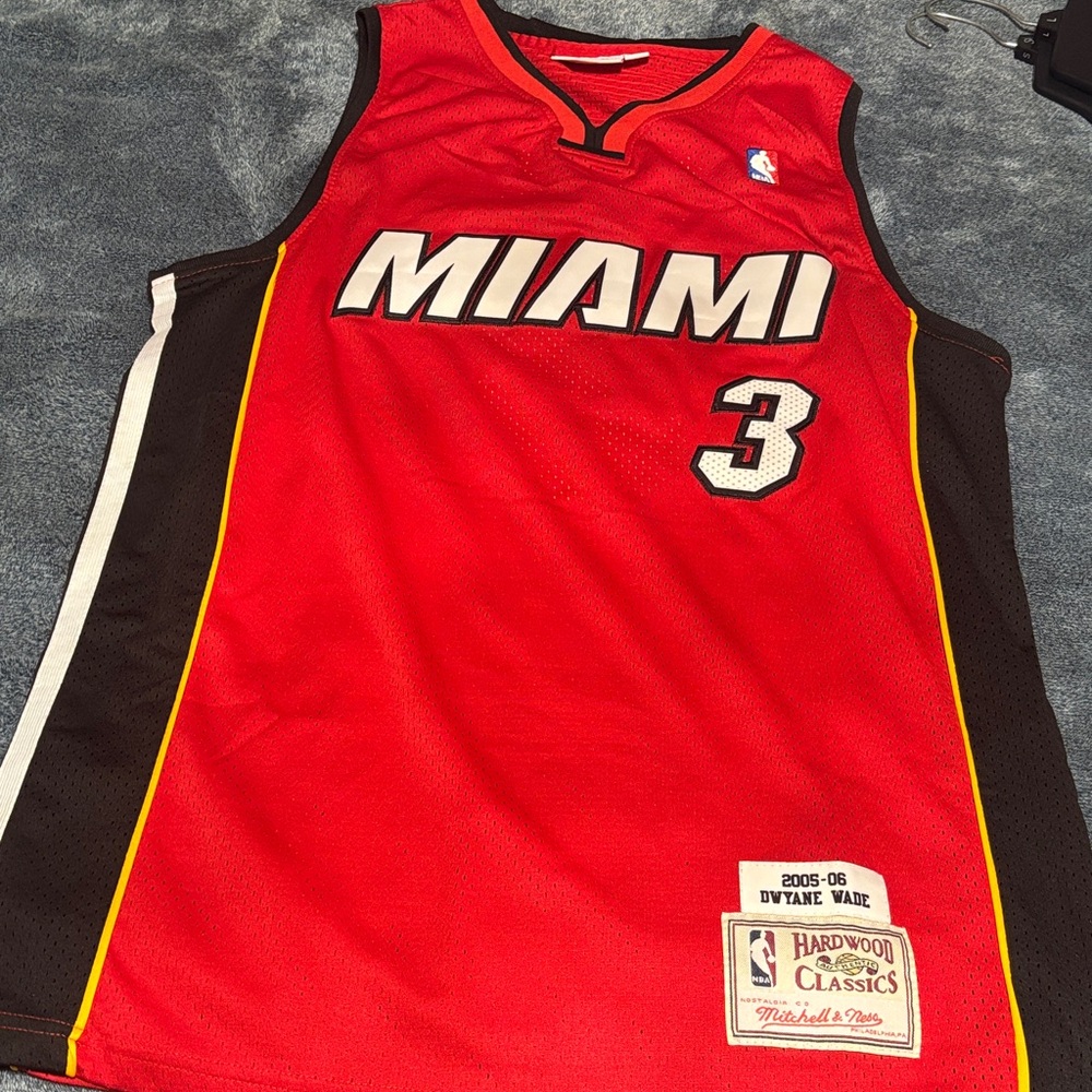 Miami Heat Dwayne Wade  Red Basketball Jersey